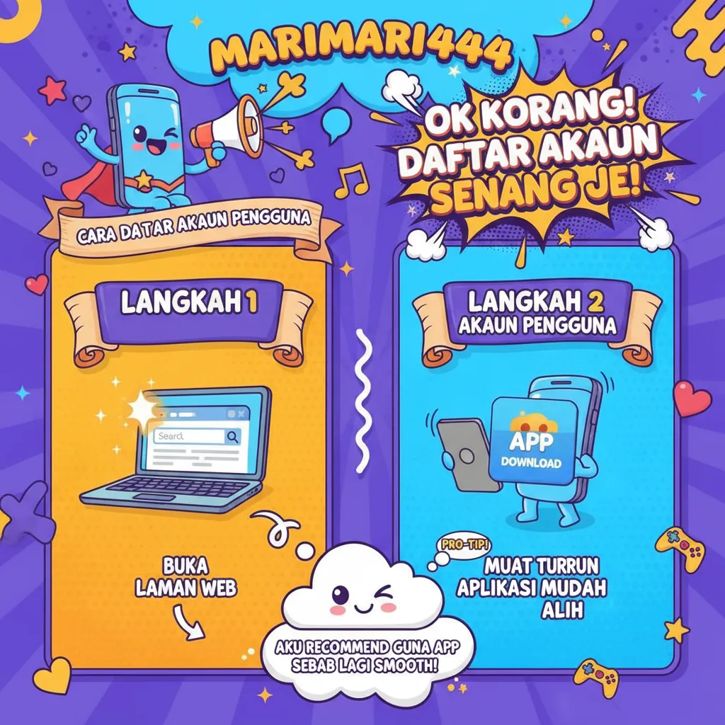 Cara Daftar Akaun marimari444 & Permainan Slot