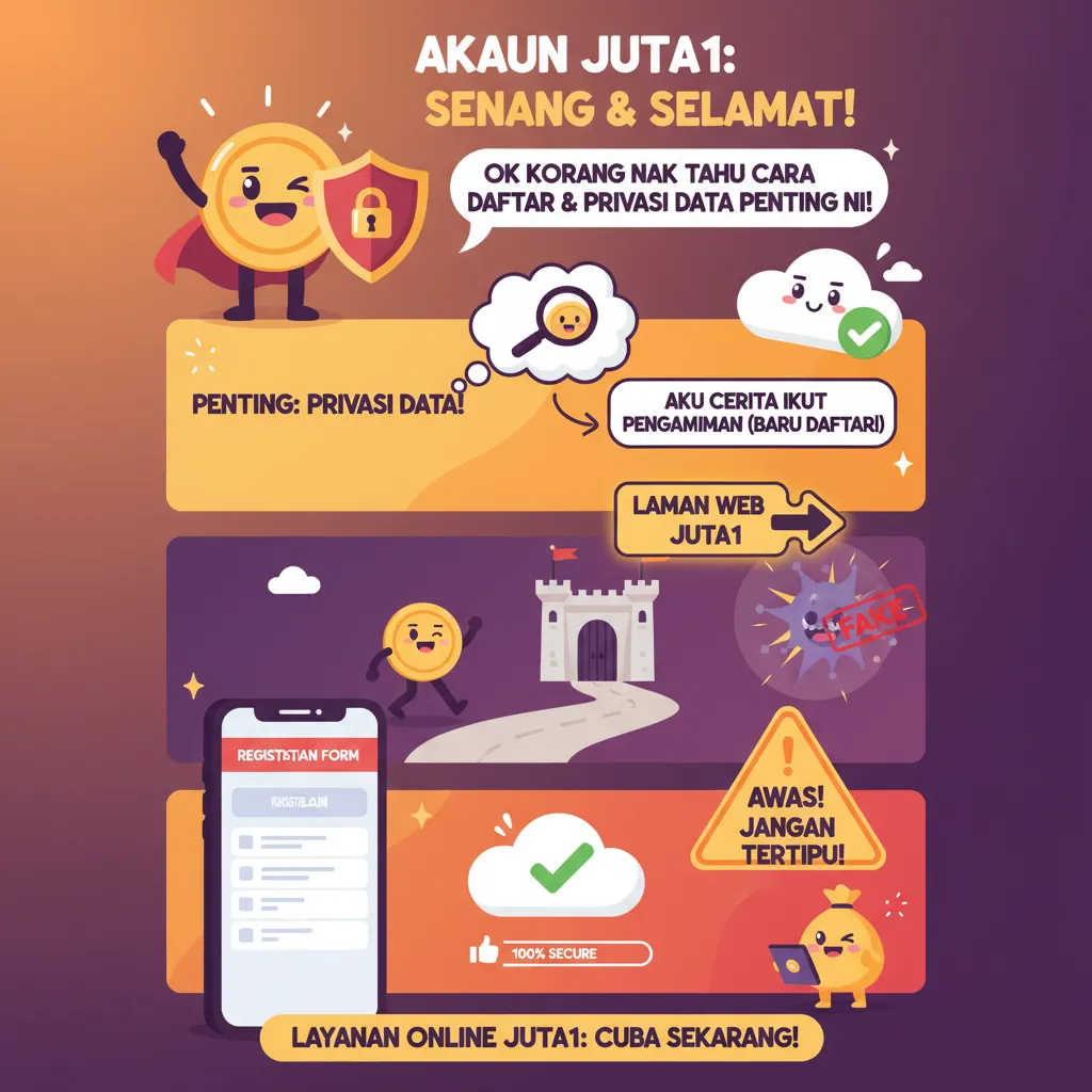 Cara Daftar Akaun Juta1 & Privasi Data