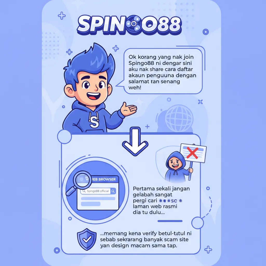 Cara Daftar Akaun Spingo88 & Kasino Dalam Talian