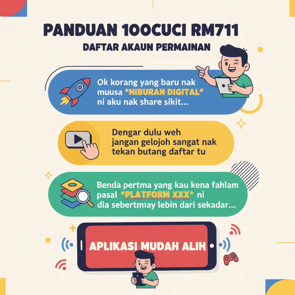 Panduan 100cuci rm711: Daftar Akaun Permainan