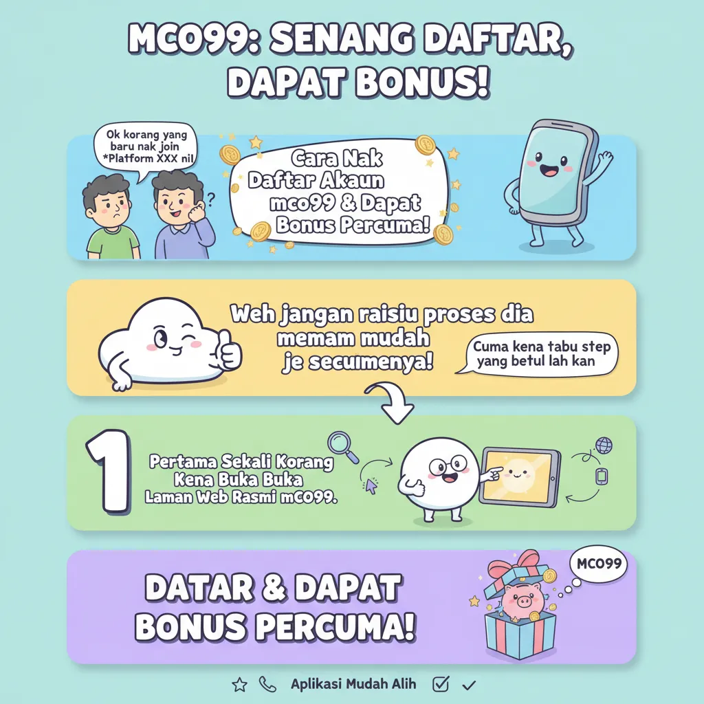 Cara Daftar Akaun mco99 Dan Bonus Percuma