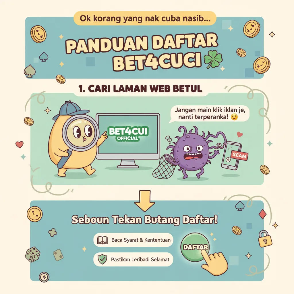 Panduan Daftar bet4cuci di Platform Kasino Dalam Talian