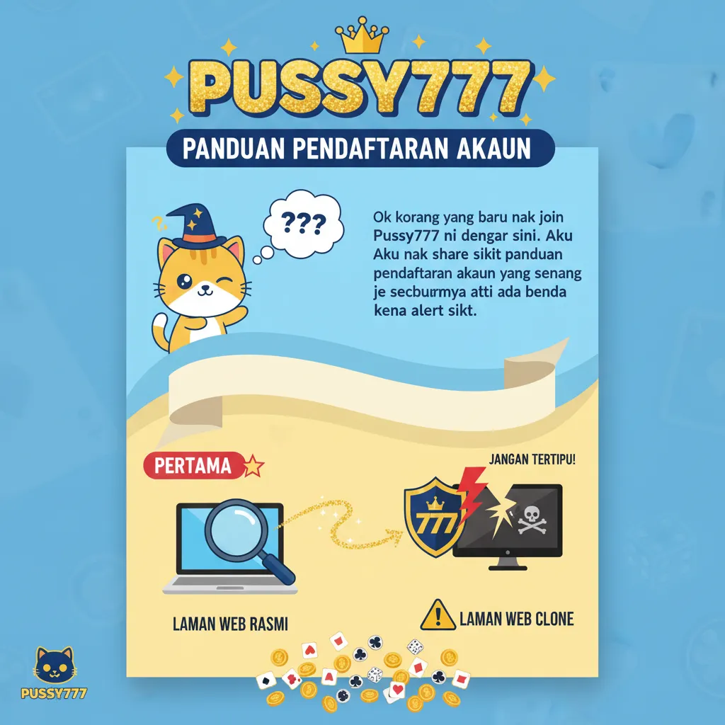 Panduan Pendaftaran Akaun Pussy777
