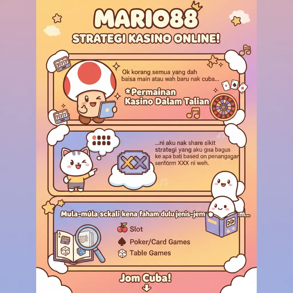 Mario88: Strategi Permainan Kasino Dalam Talian