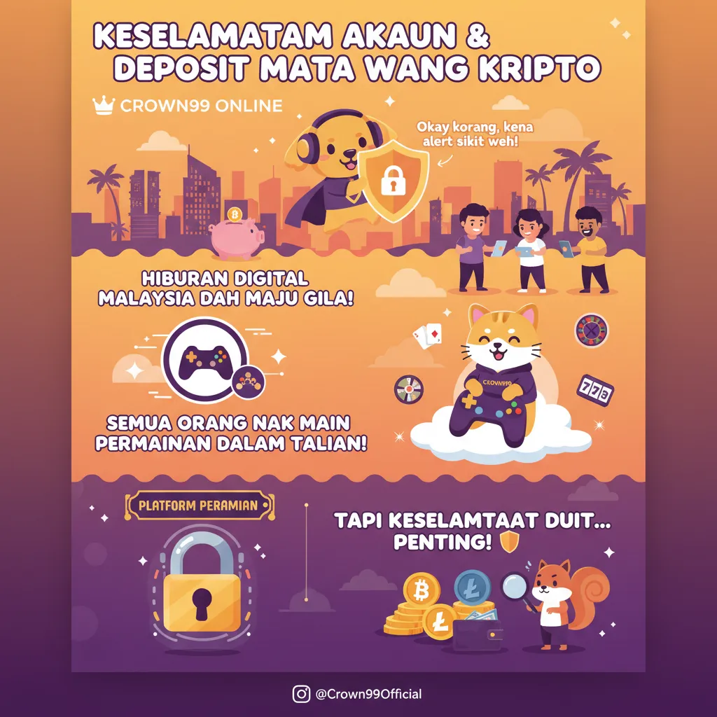 Keselamatan Akaun Dan Deposit Mata Wang Kripto Crown99 Online